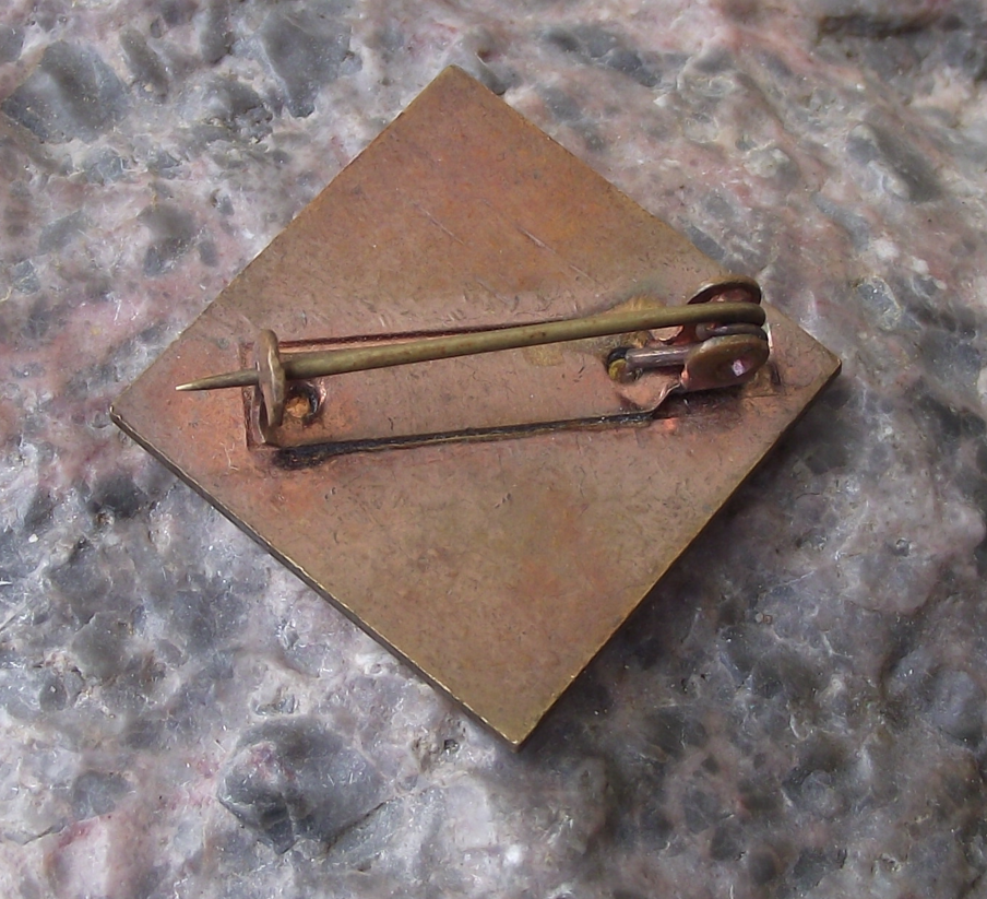 Vintage Czech Pioneer Pionyr Youth Camp Water Waves ROH Pin Badge