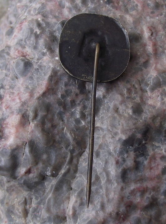 Vintage Widzew Cotton Industry Poland Mayday 1st May Cotton Reel Pin Badge