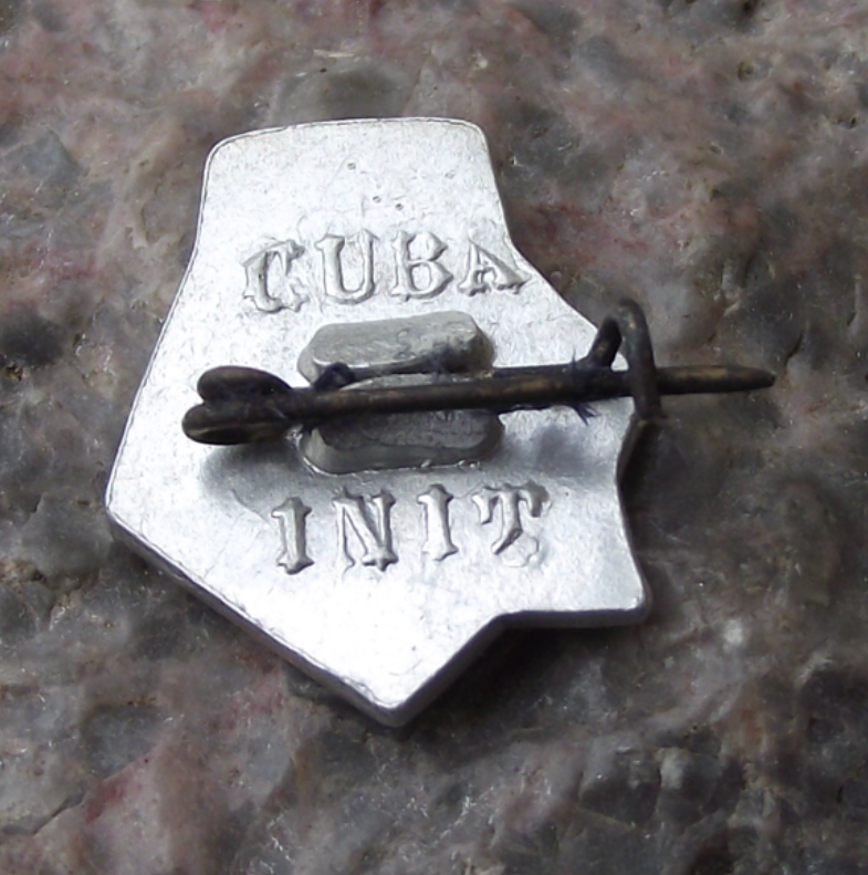 Vintage Cuba Cuban Havana Habana City INIT Tourist Association Pin Badge