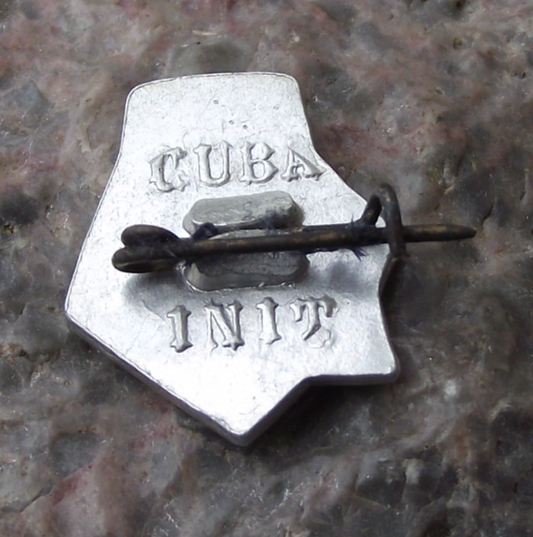 Vintage Cuba Cuban Havana Habana City INIT Tourist Association Pin Badge