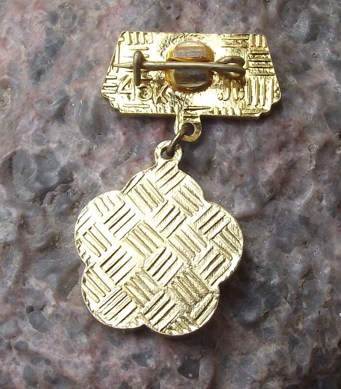 1985 WFDY World Youth Festival Moscow Russia Medal Style Pin Badge