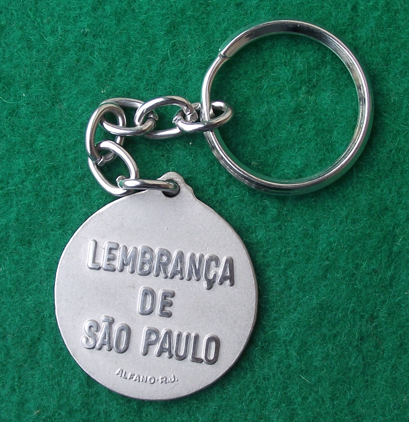Vintage Sao Paulo Monument to the Bandeiras Brazil Souvenir Key Ring