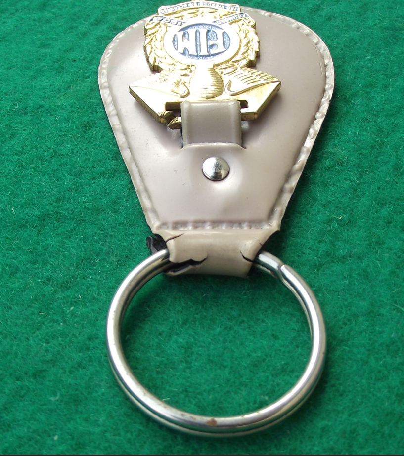 Vintage FIM MotoGP Motorbike Racing Governing Body Logo Keychain Key Ring
