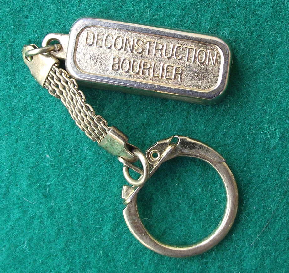 Vintage Fake but Slightly Convincing 50g 999.9 Gold Bar Golden Metal Key Ring