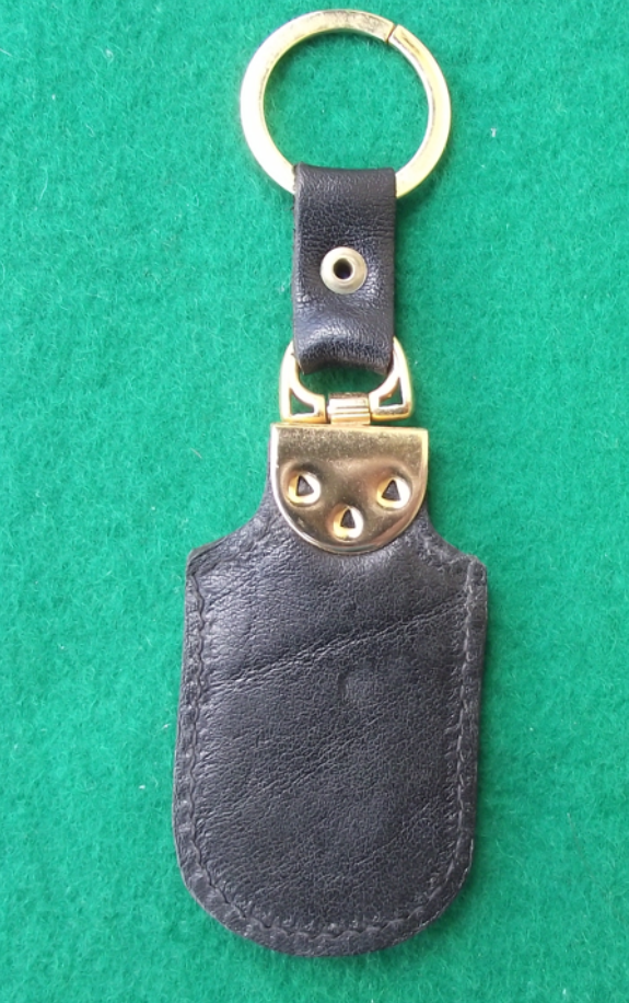 Vintage Semmering Railway Bridge Ski Resort Austria Leather Keychain Key Ring