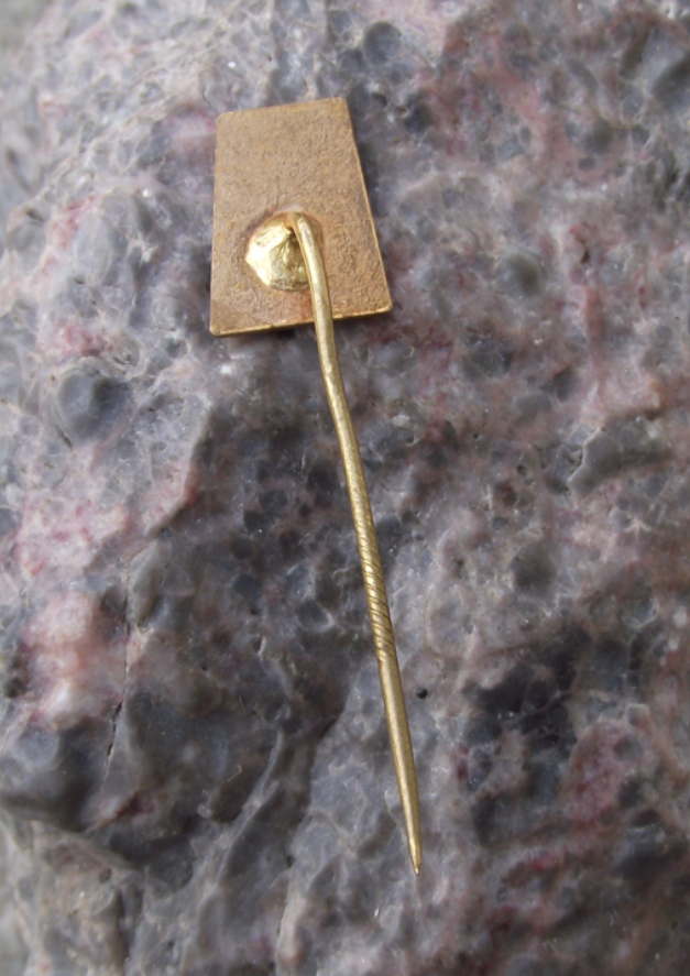Vintage OKR Doubrava Czech Coal Mine Ostrava Mining Lift Tower Pin Badge