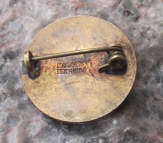 1938 Silesian Foundation for Public Enlightenment 40th Anniversary Pin Badge