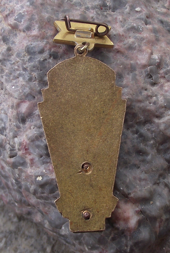 Vintage Soviet Union Regional Championship Sports Gymnast Award Pin Badge