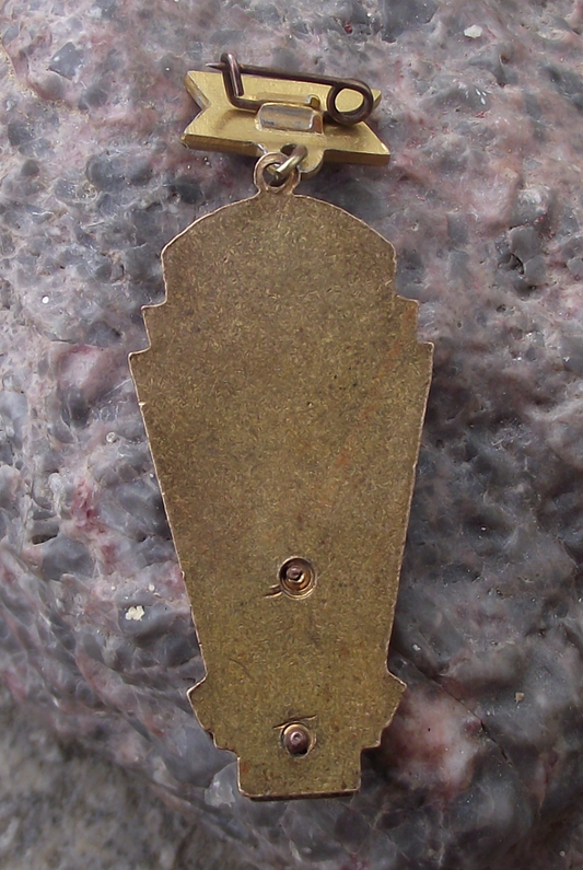 Vintage Soviet Union Regional Championship Sports Gymnast Award Pin Badge