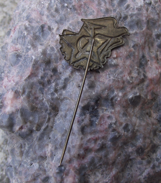 Vintage Czechoslovakia Communist Party White Dove of Peace Pin Badge