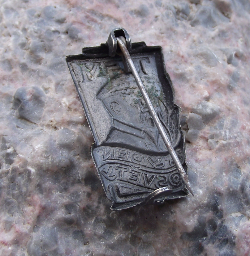 Vintage Thomas Masaryk President Czechoslovakia TGM Awareness Week Pin Badge - Badgecrazy