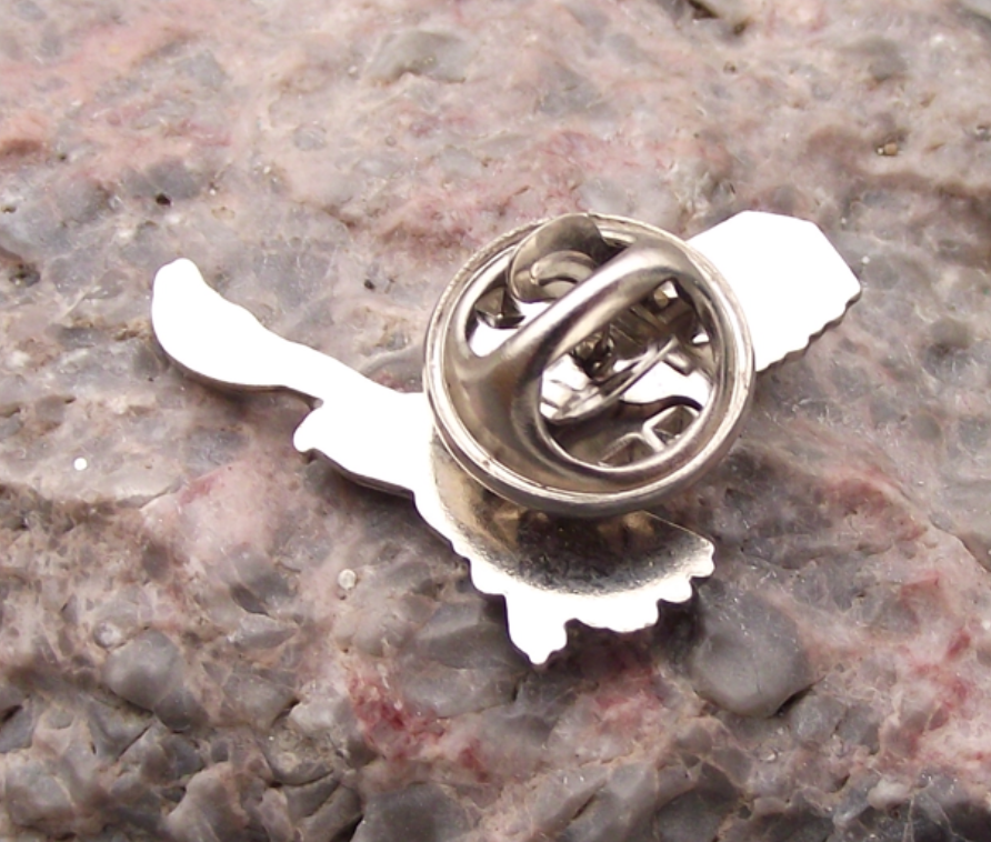 North American Buzzard Hawk Wildlife Protection Bird of Prey Brooch Pin Badge - Badgecrazy