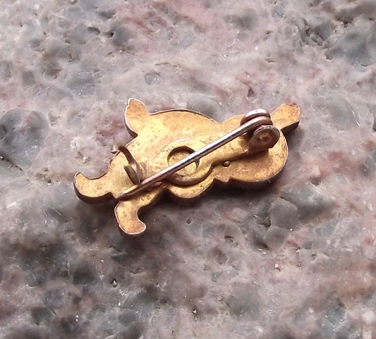 Vintage Air India Turbaned Maharajah Man Indian Airlines Pin Badge