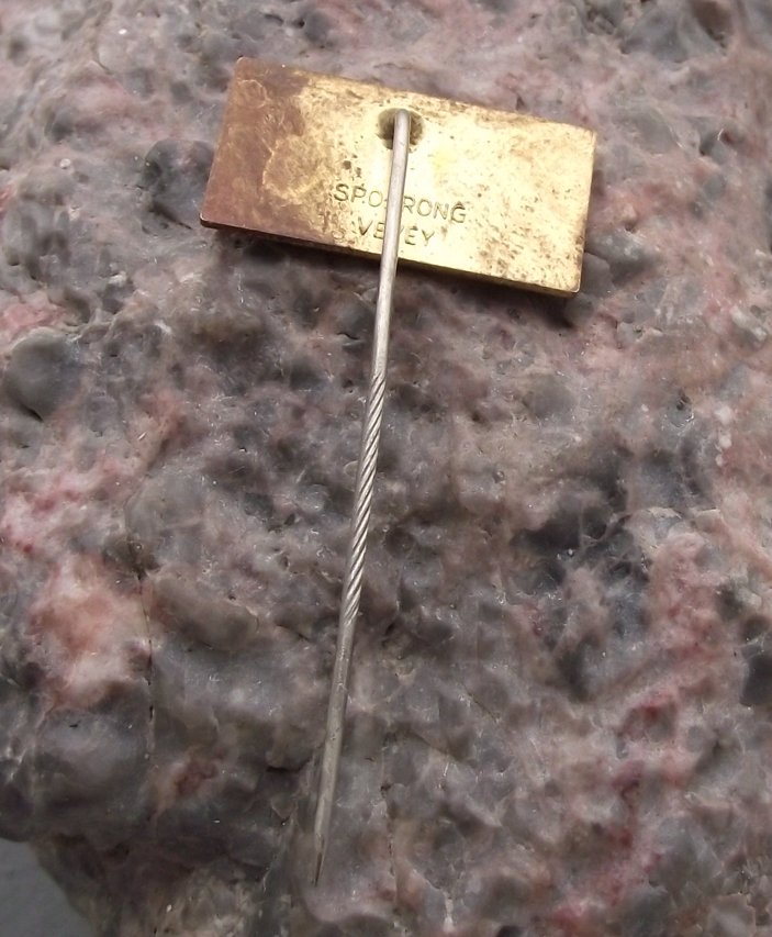 Vintage Schlatter Swiss Welding Weaving Machines Engineering Pin Badge - Badgecrazy