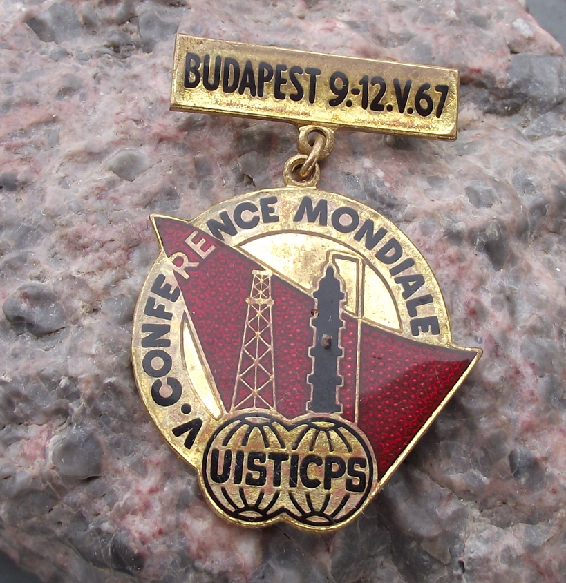 1967 World Conference Chemical Petroleum Workers Trade Unions Pin Badge