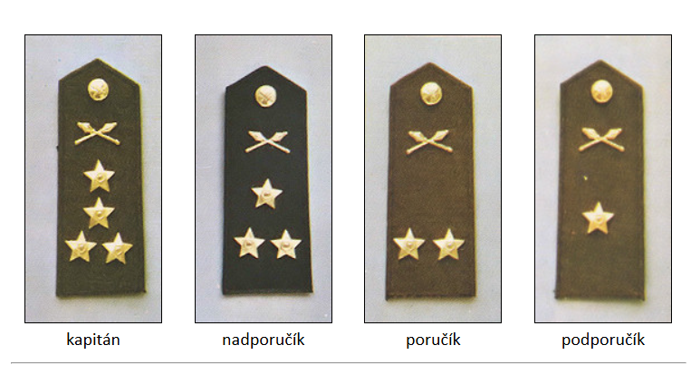 Czechoslovakia Army CSLA Officer Crossed Maces Shoulder Badge - Badgecrazy