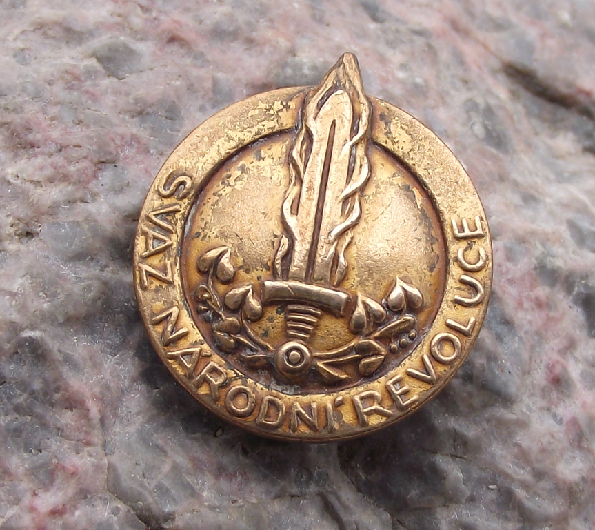 1948 Czech National Association of Revolution Military Anti Fascist Buttonhole
