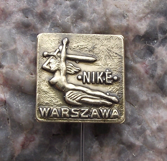 Vintage Poland Statue Monument to the Heroes of Warsaw Nike Pin Badge