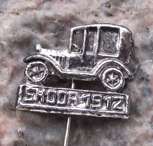 1964 Skoda Car Company 1912 Laurin and Klement Vintage Pin Badge