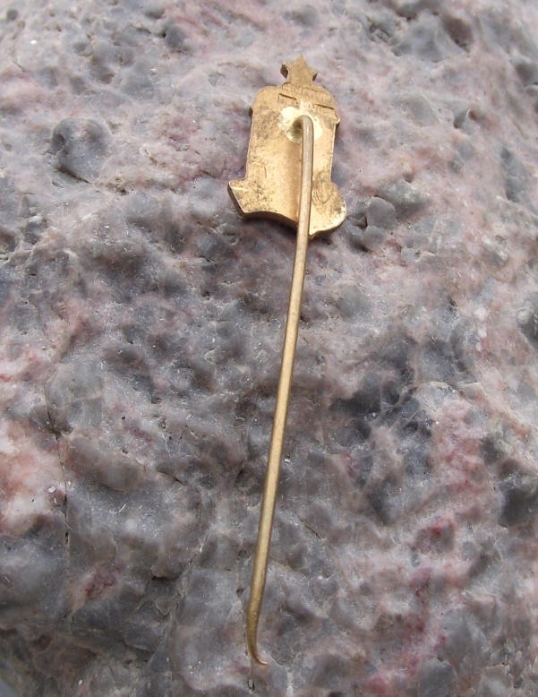 Vintage Czech Coal Miner Mining Silos Trade Union Member ROH Pin Badge