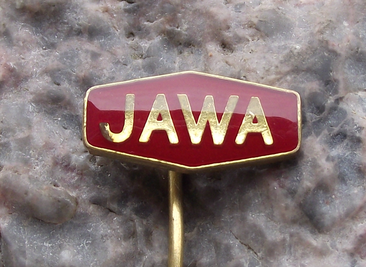 Vintage Jawa 90 Roadster Motorcycles MX Motorbikes Logo Pin Badge