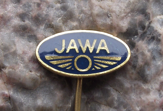 Vintage Coloured Jawa Motocross Road Motorcycles Single Circle Logo Pin Badge - Badgecrazy