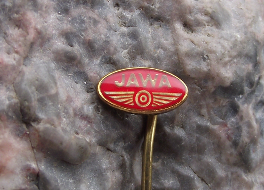 Vintage Small Red Jawa Motorbikes Motorcycle Firm Logo Pin Badge - Badgecrazy