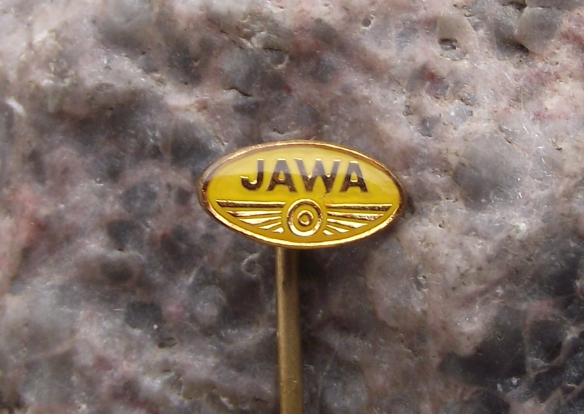 Vintage Small Red Jawa Motorbikes Motorcycle Firm Logo Pin Badge