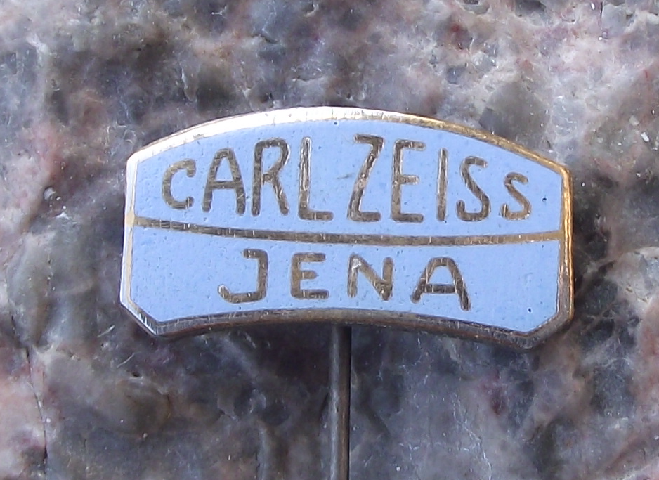 Vintage Carl Zeiss Jena Optical Scientific East Germany DDR Pin Badge