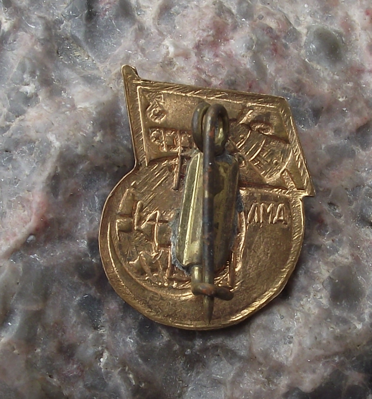 1958 Sputnik 3 Earth Orbit Satellite Soviet CCCP Space Probe Mission Pin Badge