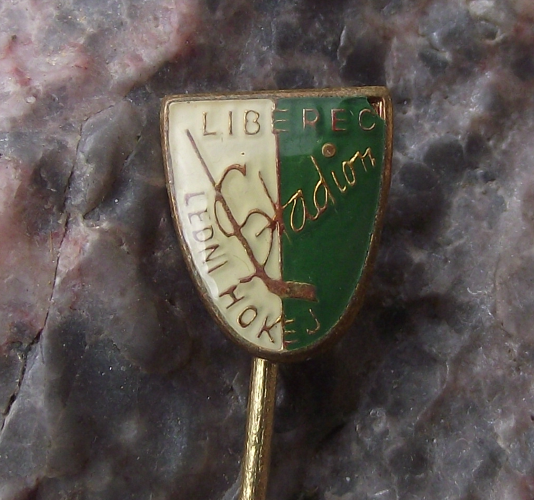 Vintage Liberec Stadion Czech Ice Hockey Club Team Czechoslovakia Pin Badge
