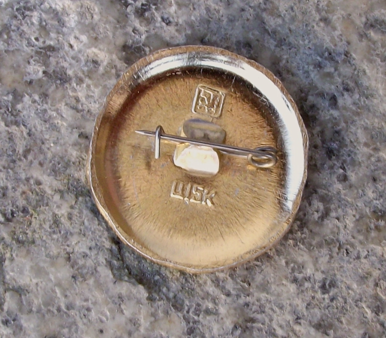 Vintage Saransk Russia Soviet Union Coat of Arms Pin Badge