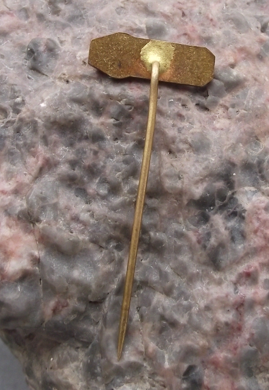 Vintage Tesla Electronics Dynamic Microphone AMD 200 Pin Badge