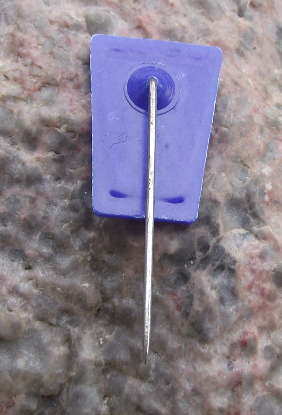 1964 Vyskov Motocross Leaping Jumping Motorbike & Rider MX Race Pin Badge