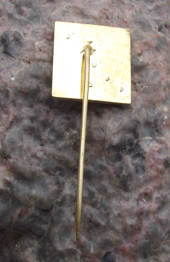 Vintage FIM Grand Prix Brno CSSR Chequered Flag Motorbike Racing Pin Badge