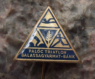 Paloc Hungarian Triathlon Hungary Swim Cycle Run Balassagyarmat Bank Pin Badge - Badgecrazy