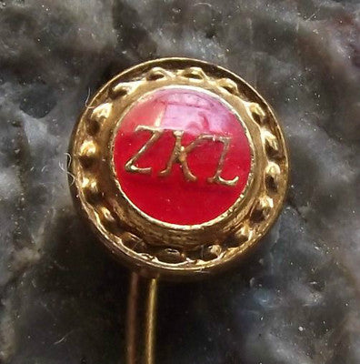 ZKL Ball Bearing Company of Czechoslovakia Race & Cage Advertising Pin Badge