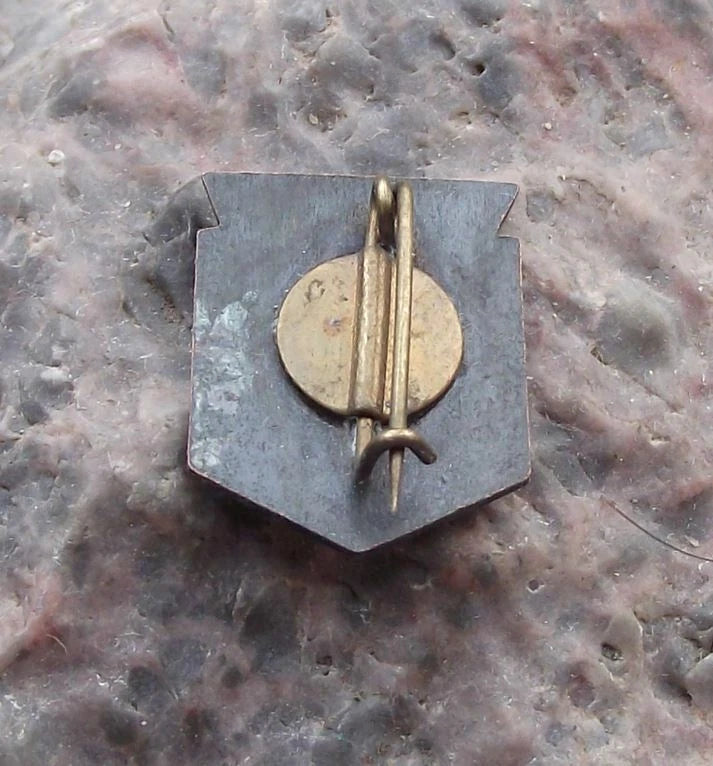 Vintage Tallinn Estonia Thigh Length Boot Shoe Brooch Souvenier Pin Badge
