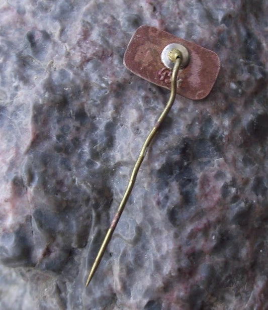 Vintage Riga Latvia Door Key Logo Motif Tourist Souvenir Pin Badge - Badgecrazy