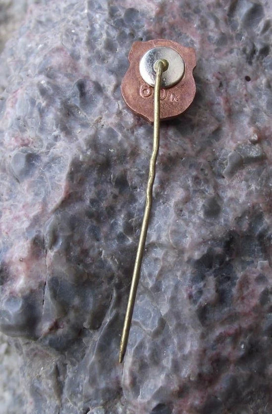 Vintage City of Riga Latvia 3D Coat of Arms Heraldic Crest Souvenir Pin Badge