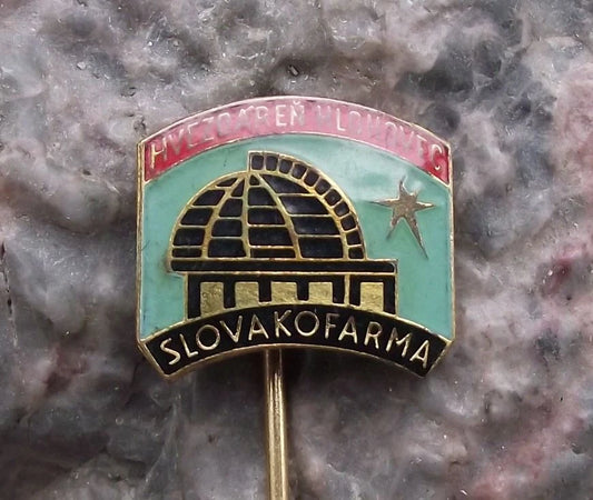 Czechoslovakia Hlohovec Planetarium Science Education Astronomy Stars Pin Badge - Badgecrazy