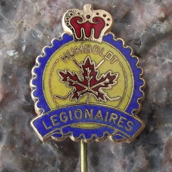 Vintage Humboldt Legionaires USA Ice Hockey Club Supporters Pin Badge