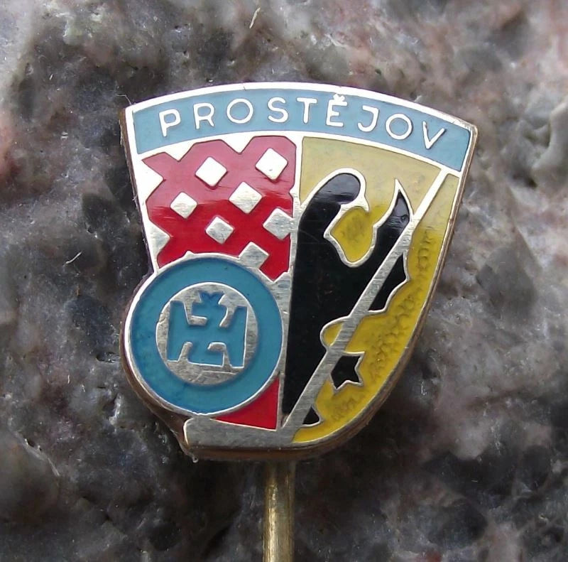 1960 LHK Jestrabi TJ Prostejov Czech Ice Hockey Club Team Bird Logo Pin Badge