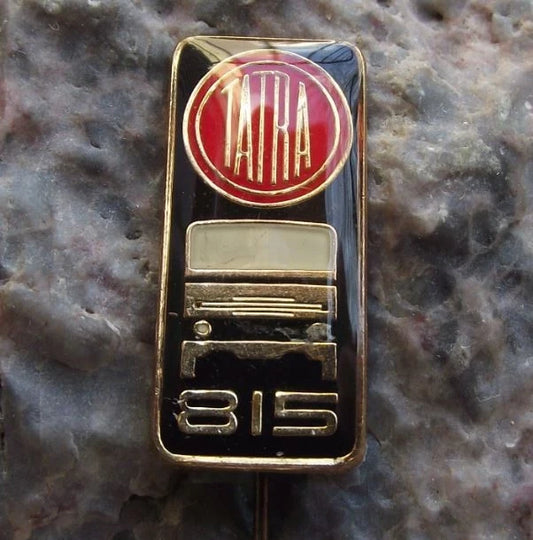Vintage Tatra Trucks Czech Construction Lorry Model T 815 Front View Pin Badge - Badgecrazy