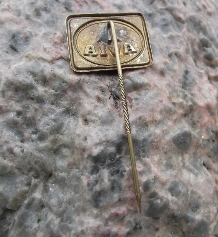 Vintage AVIA International Swiss Petrol Stations Oil Company Logo Pin Badge - Badgecrazy