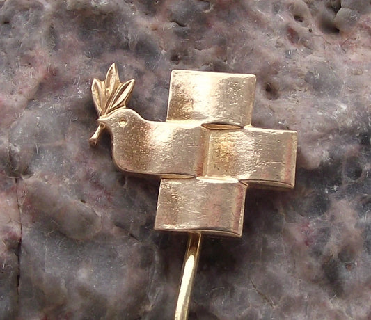 1977 Warsaw Poland Dove of Peace Mayday Celebrations Polish Bird Pin Badge