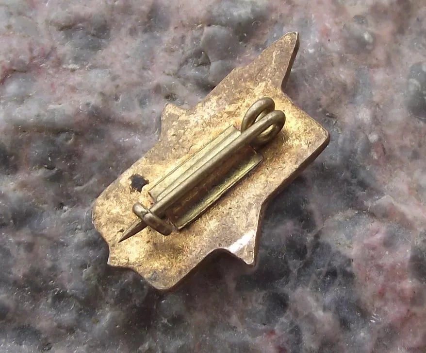 Vintage Soviet Union Russian White Dove Moscow World Peace Slogan Pin Badge - Badgecrazy