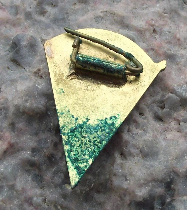 Vintage Soviet Union Russian White Dove World Peace Belarus Pattern Pin Badge - Badgecrazy