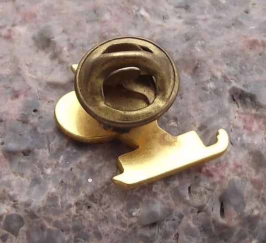 Vintage FFSG French Federation of Ice Sports Skating Cock Skates Pin Badge - Badgecrazy