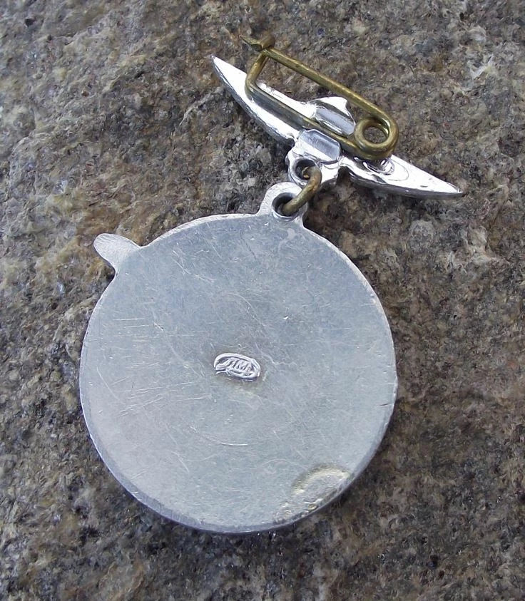 Vintage Aeroflot Russian Airlines Ilyushin IL 62 Airliner Aircraft Pin Badge